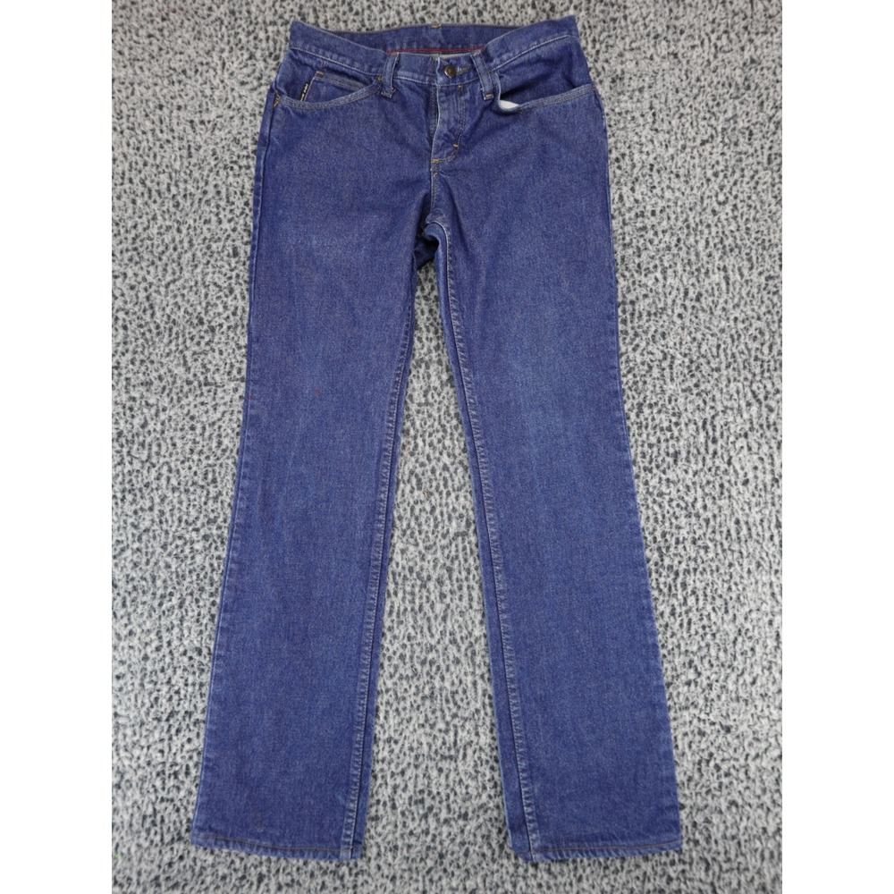 Bulwark CAT2 2112 Women Blue‎ Denim Straight Leg Workwear Jeans Sz 6 Zip Fly